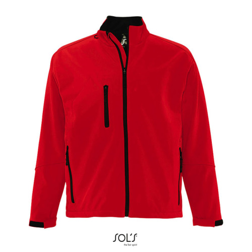 RELAX Męski softshell 340g Pepper red S46600-PE-S 