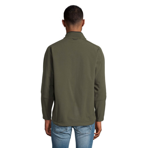 RELAX Męski softshell 340g Army S46600-AR-3XL (1)