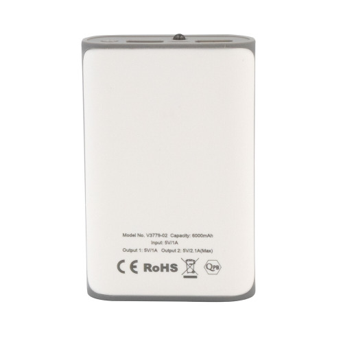 Power bank 6000 mAh | Azalea Biały V3779-02 (8)