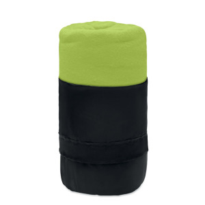 Koc polarowy RPET lime