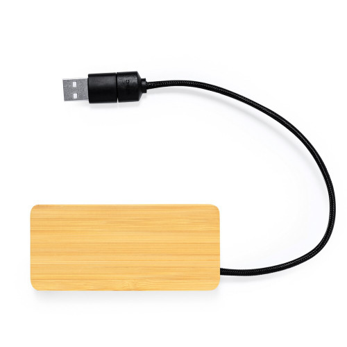 Bambusowy hub USB i USB typu C neutralny V1341-00 (4)