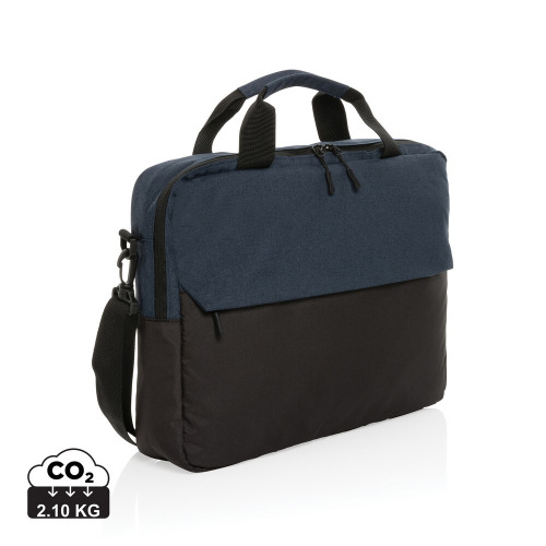 Torba na laptopa 15,6" AWARE™ Kazu, poliester z recyklingu niebieski P732.175 (7)