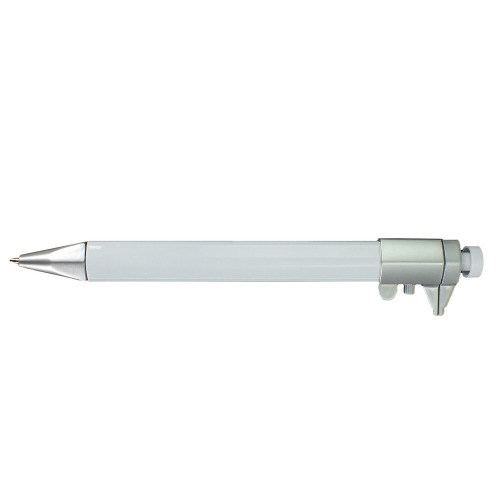 Długopis wielofunkcyjny, linijka, narzędzie pomiarowe biały V1772-02 (5)