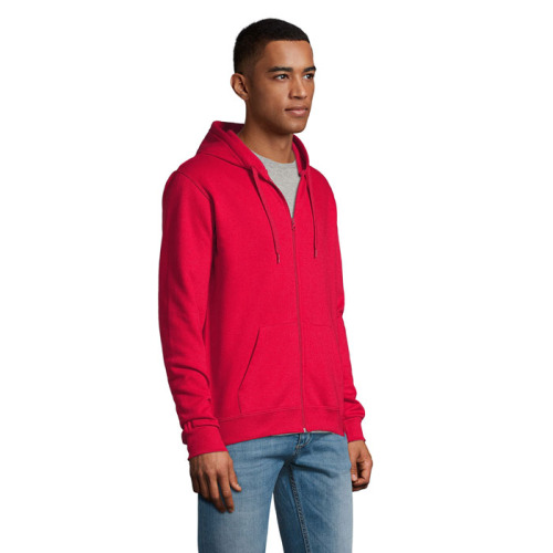 STONE UNI HOODIE 260g Czerwony S01714-RD-L (2)