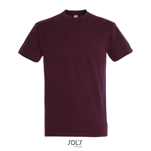 IMPERIAL Męski T-SHIRT 190g Burgundy S11500-BG-3XL 