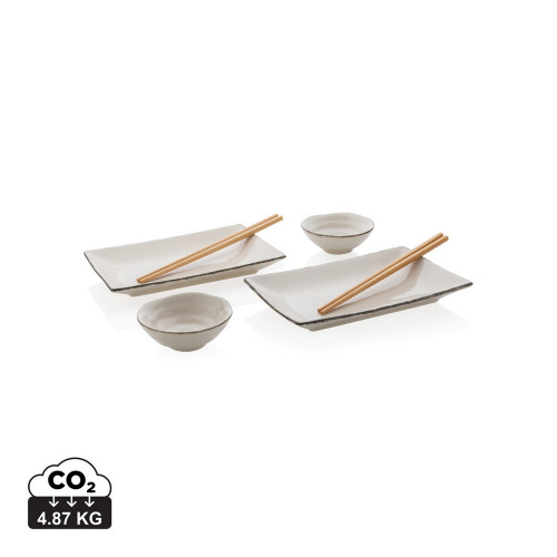 Zestaw do sushi dla dwóch osób Ukiyo Biały, czarny P263.071 (8)