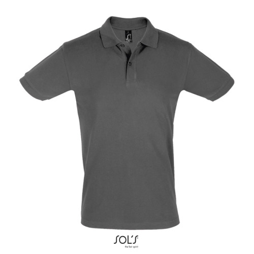 PERFECT Męskie POLO 180g Ciemny szary S11346-DG-XL 