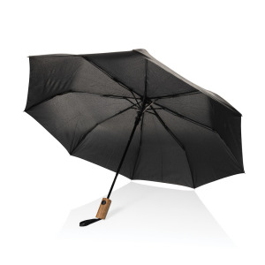 Mały parasol automatyczny 21" Kaycey AWARE™ RPET Czarny