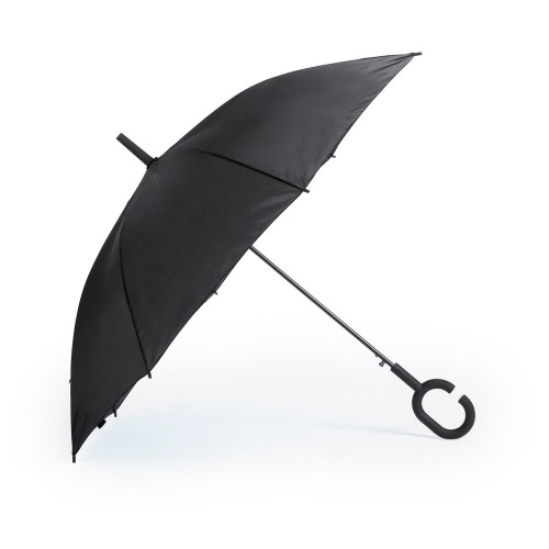 Wiatroodporny parasol automatyczny, rączka C Czarny V0492-03 (1)