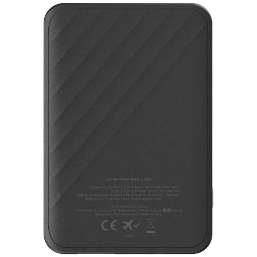 Xtorm Go2 powerbank 12 W 5000 mAh z szybkim ładowaniem Czarny 12440990 (3)