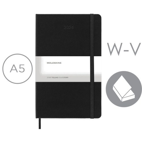 Kalendarz MOLESKINE Czarny VM397-03/2025 