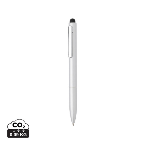 Długopis, touch pen Kymi, aluminium z recyklingu Srebrny P611.232 (8)