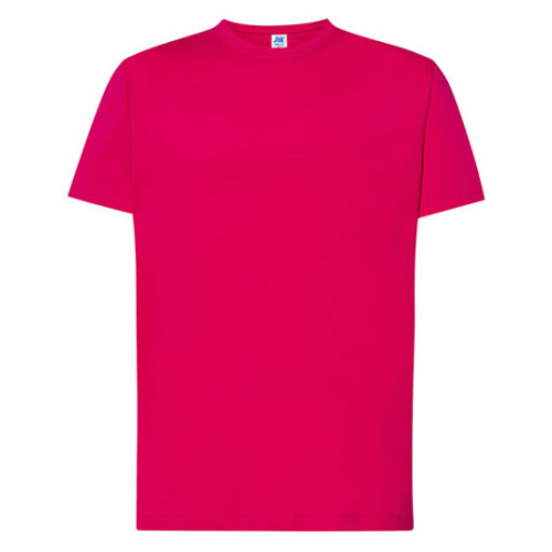 Koszulka męska z okrągłym dekoltem Regular Premium T-Shirt JHK Raspberry test7_TSRA190RPM 