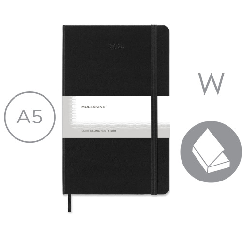 Kalendarz MOLESKINE Czarny VM399-03/2025 