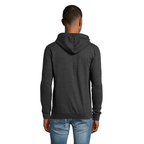 STONE UNI HOODIE 260g Charcoal melange S01714-CE-XXL (1)