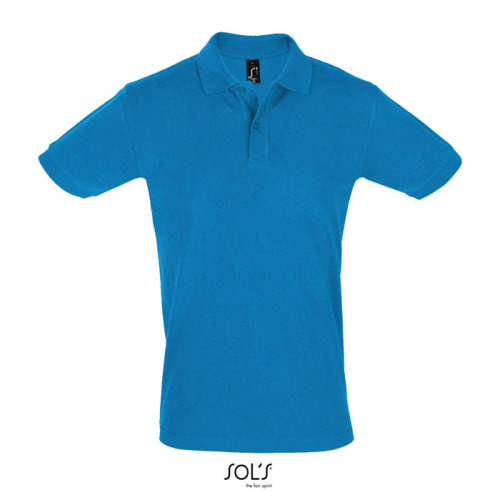 PERFECT Męskie POLO 180g Aqua S11346-AQ-XL 