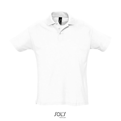 SUMMER II Męskie POLO 170g Biały S11342-WH-S 