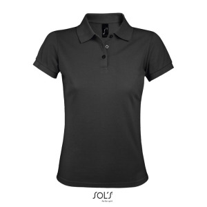 PRIME Damskie POLO 200g Ciemny szary