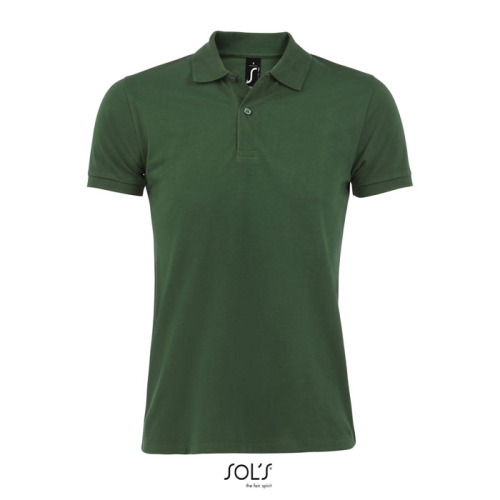 PERFECT Męskie POLO 180g Ciemno-zielony S11346-BO-L 