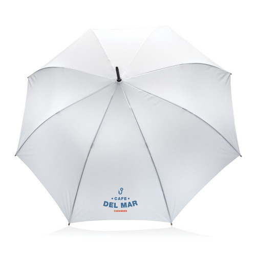 Bambusowy parasol automatyczny 27" Impact AWARE™ rPET Biały P850.663 (4)