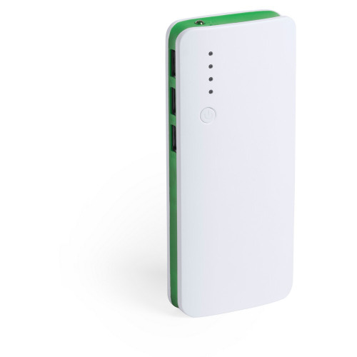 Power bank 10000 mAh, lampka LED Zielony V3856-06 (5)