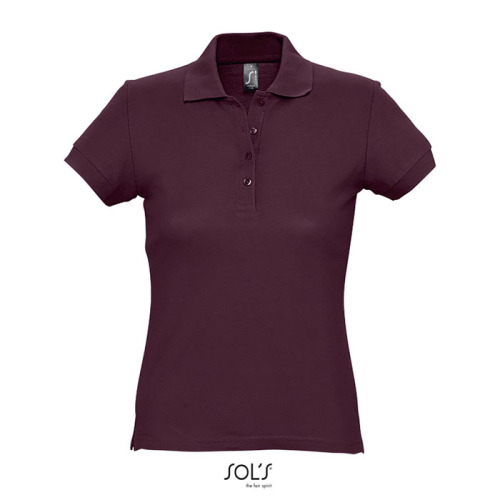 PASSION Damskie POLO 170g Burgundy S11338-BG-L 