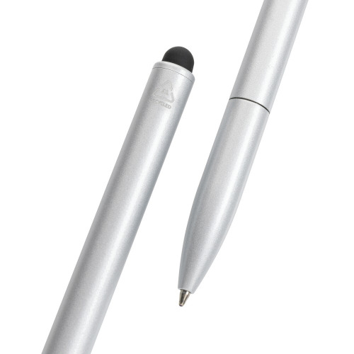 Długopis, touch pen Kymi, aluminium z recyklingu Srebrny P611.232 (3)