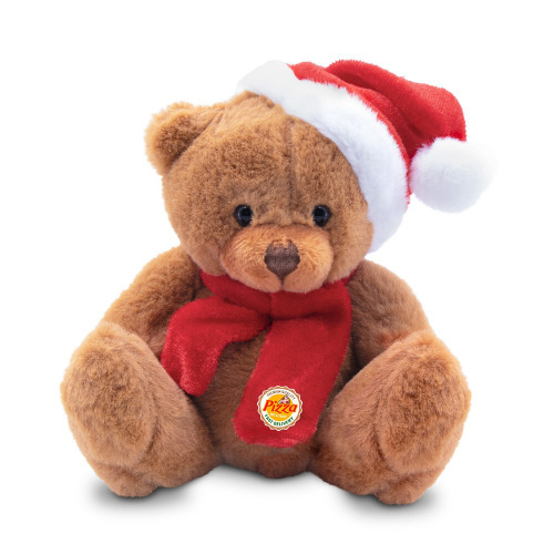 Pluszowy miś świąteczny | Nathan Brown brązowo-czerwony HE261-56 (15)