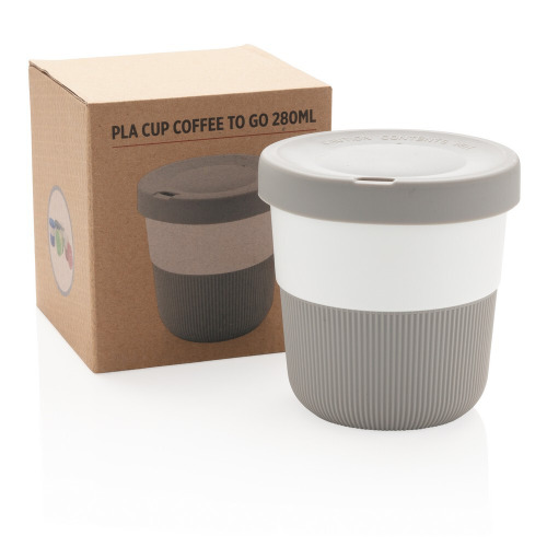 Kubek podróżny 250 ml Coffee to go z PLA Szary P432.892 (6)