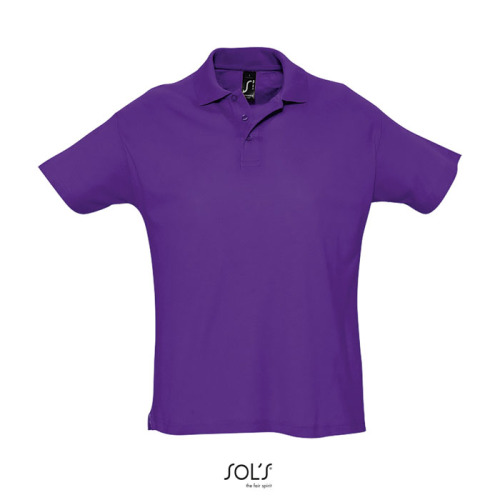 SUMMER II Męskie POLO 170g Dark purple S11342-DA-M 