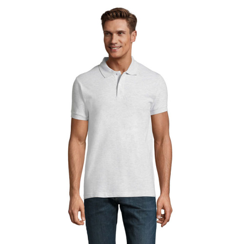 PERFECT Męskie POLO 180g Popiól S11346-AS-XXL 