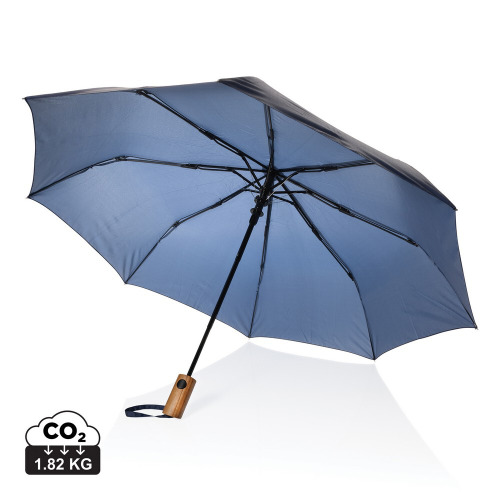 Mały parasol automatyczny 21" Kaycey AWARE™ RPET Granatowy P850.7025 (8)