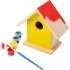 Domek dla ptaków do malowania, farbki i pędzelek drewno V7347-17 (9) thumbnail