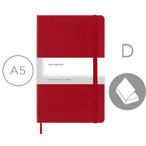 Kalendarz MOLESKINE Czerwony VM394-05/2024 (8)