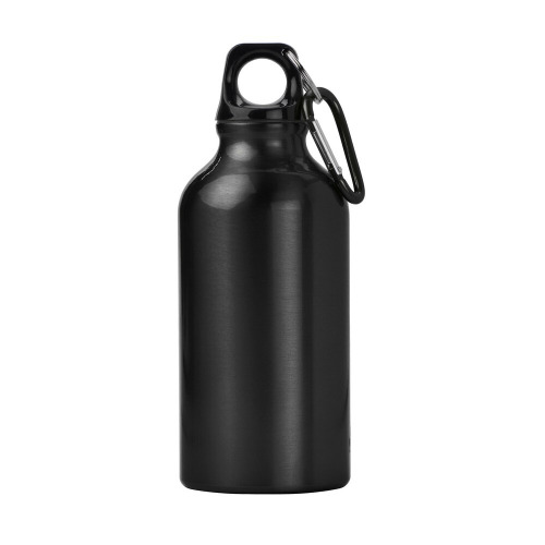 Butelka sportowa 400 ml z karabińczykiem Czarny V4659-03 (1)