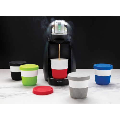 Kubek podróżny 250 ml Coffee to go z PLA Czarny P432.891 (5)