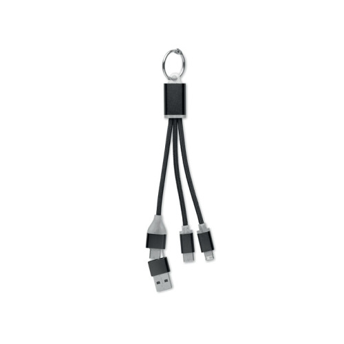 Kabel ładujący 4 w 1 typu C Czarny MO2141-03 