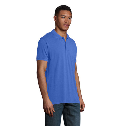 PLANET Męskie POLO 170g Niebieski S03566-RB-4XL (1)