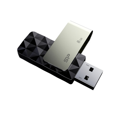 Pendrive Blaze B30 3,1 Silicon Power Czarny EG814003 8GB (2)