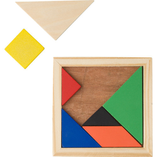 Puzzle tangram, 7 el. Brązowy V1578-16 (3)