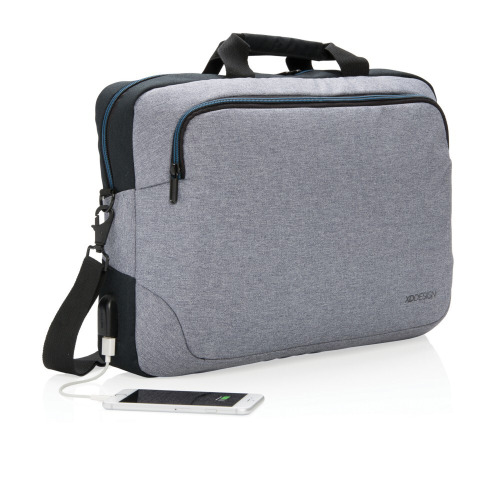 Torba na laptopa 15" Arata Szary, czarny P762.182 (1)