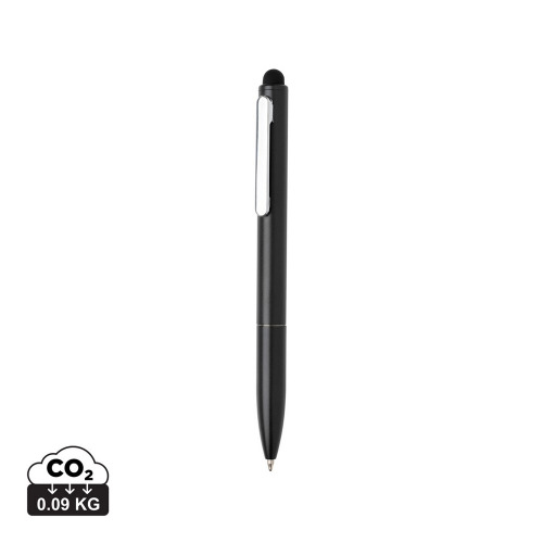 Długopis, touch pen Kymi, aluminium z recyklingu Czarny P611.231 (8)