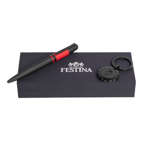 Zestaw upominkowy Festina długopis i brelok - FAK198A + FSW3984P Czarny FPBK398P 