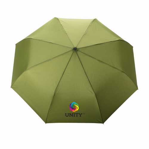 Bambusowy parasol automatyczny 21" Impact AWARE™ rPET Zielony P850.617 (7)