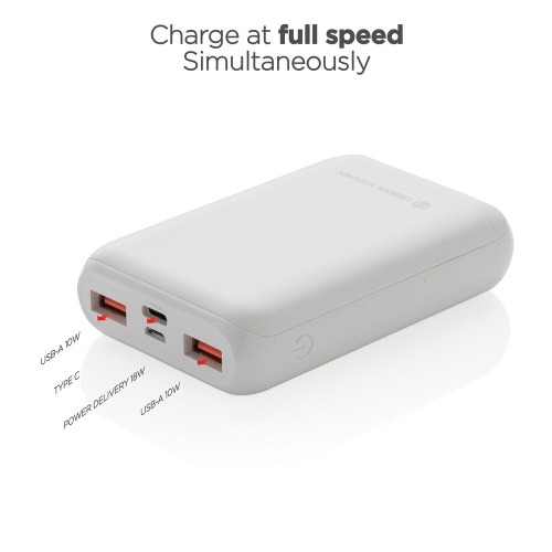 Szybki power bank 10000 mAh Urban Vitamin biały P322.703 (4)