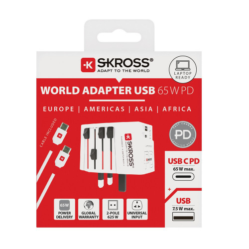 Adapter podróżny SKROSS MUV 65W Biały VSK13-02 (8)