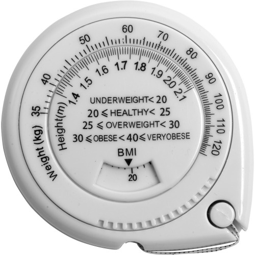 Miara do ciała 1,5 m ze wskaźnikiem BMI Biały V9547-02 (4)