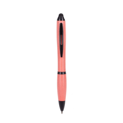 Bambusowy długopis, touch pen różowy V1933-21 