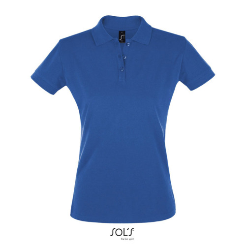 PERFECT Damskie POLO 180g Niebieski S11347-RB-L 