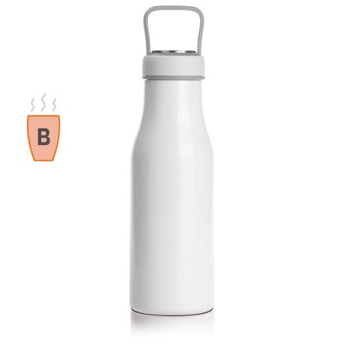 Butelka termiczna 550 ml Air Gifts, pojemnik w zakrętce | Jessica Biały V0850-02 (8)